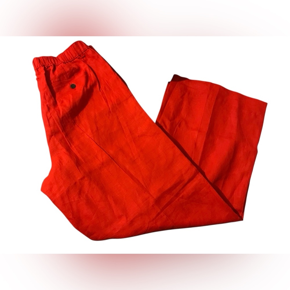 J. Crew Red Wide Leg Pants
